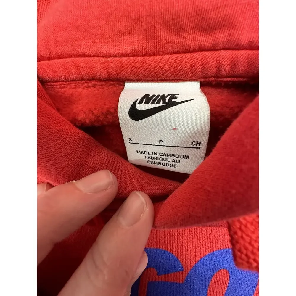 Nike Hoodie Mens Small Saints High School Red Blue Sports